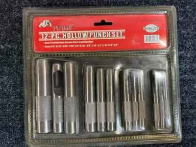 PIT BULL 12 PC. HOLLOW PUNCH SET ITEM #CHIP06S12 - Image 1 of 4