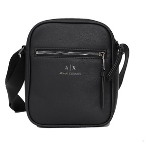 ARMANI EXCHANGE BORSA TRACOLLA LOGO IN RILIEVO Uomo Black Gunmetal |  Mascheroni Store