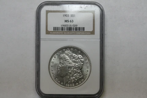 1903 Morgan Dollar   NGC MS63 Cover