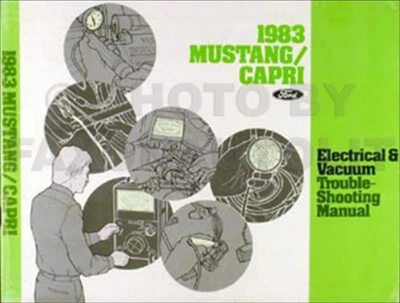 1983 MUSTANG Capri Eléctrico Problemas Manual 83 Ford Mercury Originales - Imagen 1 de 2