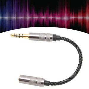 Câble adaptateur casque plaqué or 4,4 mm équilibré mâle vers 3,5 mm stéréo femelle - Photo 1 sur 12