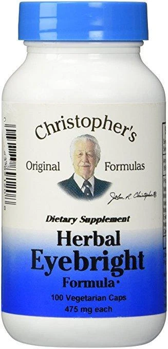 Christopher's Original Formulas Herbal Eyebright Formula 475 MG 100 Veggie Caps