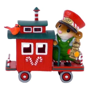 Wee Forest Folk Miniature Train Car M-453f - Christmas Caboose - Picture 1 of 1