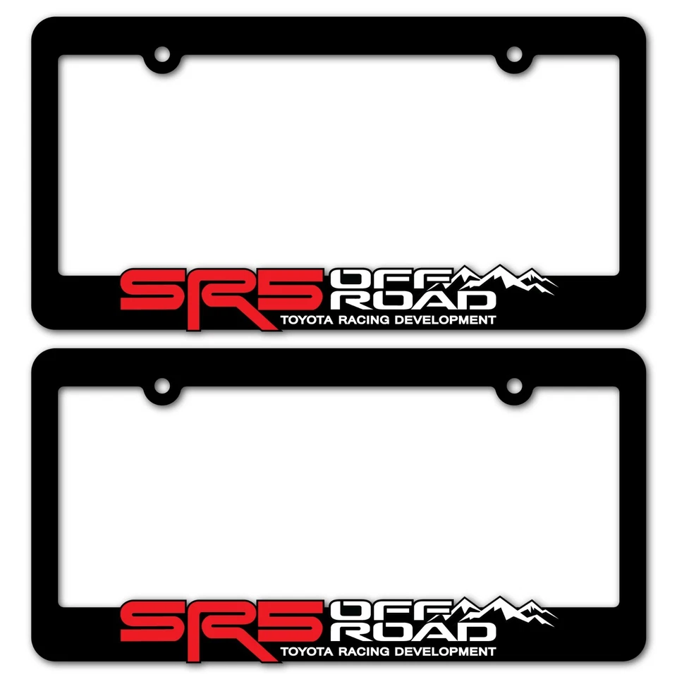 SR5-License-Plate-Frame-Toyota-SR5-Offroad-Tacoma-Tundra-4Runner-Land-Cruiser-Hi - Image 1 of 4
