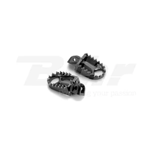 ART PEDANE MAGGIORATE ERGAL NERO CNC FOOTPEGS HUSABERG TE 300 2011-2013 - Foto 1 di 1