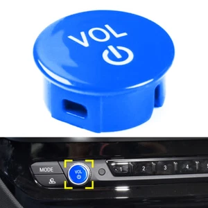 Car Radio Volume Button Cover For BMW G Chassis 2 3 4 8 Series M3 M4 M8 X3 Blue - Picture 1 of 8