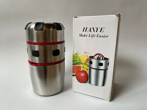 Hanye Orange Juice Squeezer - Stainless Steel - Easy to Use - Easy to Clean
