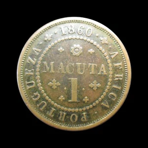 PORTUGUESE ANGOLA MACUTA 1860 RULER PEDRO V KM 59 #3797# - Picture 1 of 2
