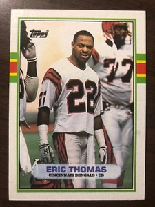1989 Topps Football Card #37 Eric Thomas RC - Picture 1 of 2