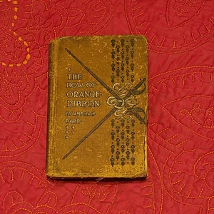 Die Reihe des orangefarbenen Bandes Hardcover Kleingedrucktes Buch von Amelia E. Barr CR 1886 - Bild 1 von 12