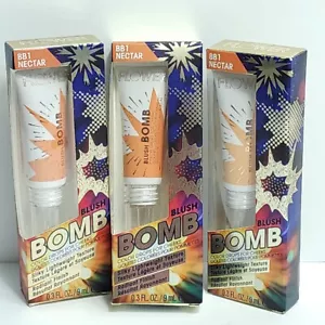 3x BLUME BEAUTY Rouge Bombe Nektarfarbe Tropfen Wangen Flüssiges Gel Strahlende Creme - Bild 1 von 6