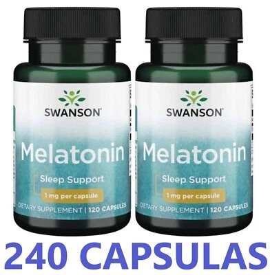 Melatoni, 1 mg 240 caps SWANSON AYUDA SUEÑO SLEEP AID SIN RECETA ENVIO GRATIS - Immagine 1 di 4
