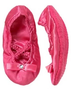 NUEVO CON ETIQUETAS Bailarina Gymboree Satén Ballet Zapatillas Brillante Gema Prendas para dormir Niña 2-3 - Imagen 1 de 1