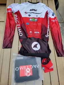 CYCLING CLOTHING LONG SLEEVE SKINSUIT PACTIMO NEW MEN - Picture 1 of 4
