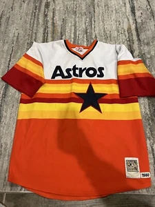MITCHELL & NESS MLB 1980 HOUSTON ASTROS NOLAN RYAN AUTHENTIC JERSEY 3XL - Picture 1 of 6