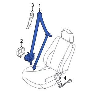 Kia 888102F501NM Front Seat Belt Assembly Left 2003-2006 Kia Spectra - Picture 1 of 1