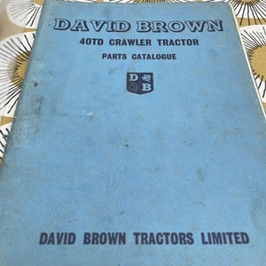 David Brown 40TD crawler & td /id-4/40-& turbo tractor parts manual 1960/61 - Picture 1 of 6