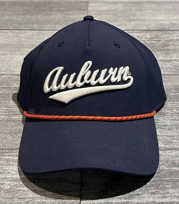 ¡¡NUEVO!! Sombrero de golf Under Armour Auburn Tigers cuerda con guión azul marino NUNCA USADO Foto 1 de 4