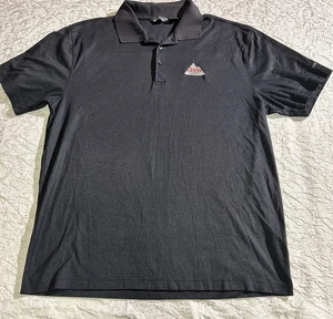 Eddie Bauer  Coors Light Polo Shirt Black Embroidered Logo Short Sleeve Mens Lg - Picture 1 of 10