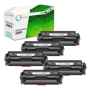 5PK TCT Premium 206X BCYM HY for Compatible HP LaserJet M255dw Toner Cartridge - Picture 1 of 6