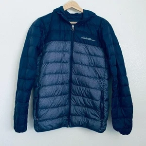 Eddie Bauer gefütterte Herrenjacke dunkelblau und anthrazit Größe S - Bild 1 von 12