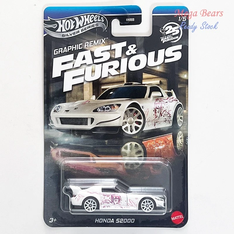 Mattel Hot Wheels Silver Series 2025 Fast & Furious Graphic Remix #1 Honda S2000 - Image 1 of 1