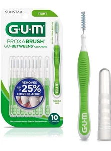 GUM Proxabrush Go-Betweens - Tight - Interdental Brushes 10 Count (Pack of 1)  - Picture 1 of 4