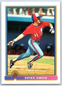 1991 Bowman ! Spike Owen Montreal Expos #454 - Picture 1 of 2