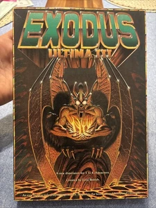 ATARI 400 800 XL XE ULTIMA III 3 EXODUS 5,25" GIOCO COMPUTER VINTAGE 1983 ORIGIN - Foto 1 di 5