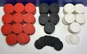 Fichas de póquer Marlboro vintage: 110 rojas 57 negras 52 blancas (219 fichas en total) - Imagen 1 de 7