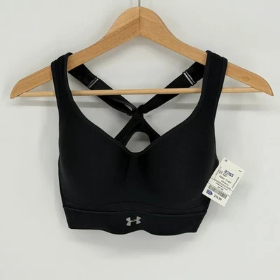 Under Armour Women's Black 32D Wireless Sports Bra Adjustable Straps NWOT - Image 1 of 4