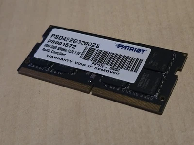 Patriot Signature Series 32GB DDR4-3200 CL-22 SODIMM Memory PSD432G32002S Laptop - Image 1 of 4