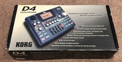 Korg D4 Digital Recording Studio Used Excellent Condition + Compact Flash (64M) - Image 1 of 4