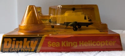 De Colección Dinky #724 Sea King Helicóptero Diecast y Módulo de Comando Apolo Cabrestante Batería Foto 1 de 4