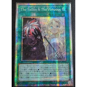 The Fallen & The Virtuous CH01-JP019 Prismatic Secret Rare Yugioh Japanese NM - Picture 1 of 3