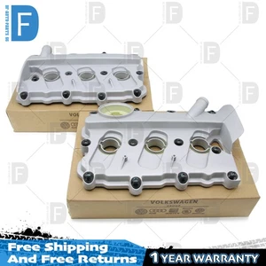 Engine Valve Cover Kit 1-3 4-6 Fit For AUDI A8 A4 A6 2.4L&3.2L  AUK BKH BPK BDW - Picture 1 of 4