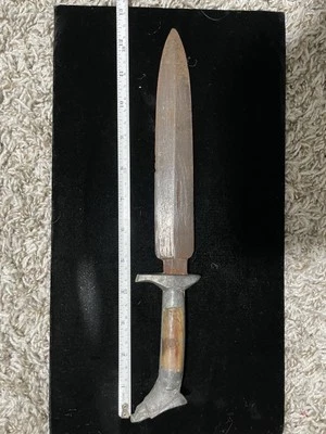 FACA BOWIE VINTAGE "MÉXICO" LÂMINA CABO DE CABEÇA DE FALCÃO  - Imagem 1 de 4