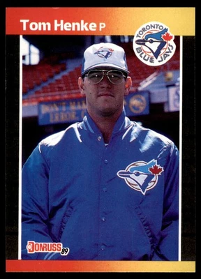 1989 Donruss #385 Tom Henke Toronto Blue Jays - Image 1 of 2