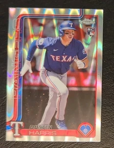 2025 Topps Chrome Dustin Harris RC Raywave rifrattore parallelo #131 - Foto 1 di 2