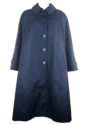 Gabardina clásica con botones azul para mujer Misty Harbor de colección talla 10 Foto 1 de 4