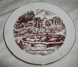 PLACA ANTIGUA MISIÓN SAN JUAN CAPISTRANO 7 3/4" (ROYAL ANN) - Imagen 1 de 4