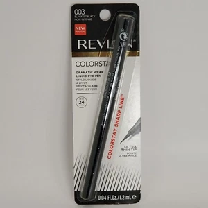 Revlon ColorStay Dramatic Wear Liquid Eye Pen 003 Blackest Black New in Package - Picture 1 of 2