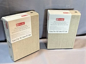 Due tele in lino trasparente Gesso sigillate nuove, sigillate 5x7x2 - Foto 1 di 4