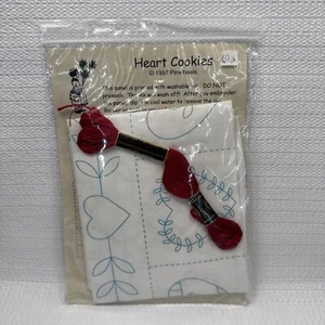 Kit Bordado Bloque Tela Preimpreso Pinwheels Corazón Galletas 15.5" x 11" - Imagen 1 de 3