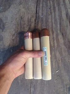 Lot of 3 1" Copper Lead Fill Knapping Boppers $30 Free Ship - Picture 1 of 3