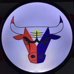 Philippine Bull Light Up Decal Powerdecal Backlit LED Motion Sensing Auto Decal - Picture 1 of 12