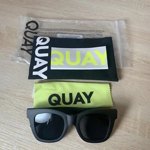 Quay After Hours Sunglasses Matte Black Smoke Lens Brand New (4) - Picture 1 of 10