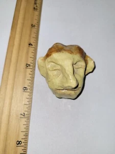 Pottery Vintage Paper Weight Head Troll Goblin - Picture 1 of 5