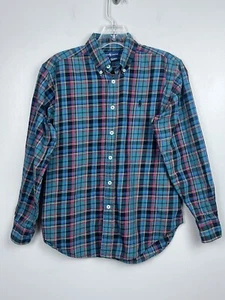 Ralph Lauren Youth Boys 100% Cotton Plaid Shirt Size M 12/14; Preppy, Old Money - Picture 1 of 11