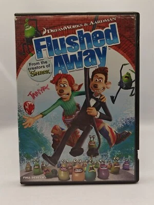 Flushed Away (DVD, 2007, Full Frame) Hugh Jackman, Kate Winslet, Jean Reno Foto 1 de 3